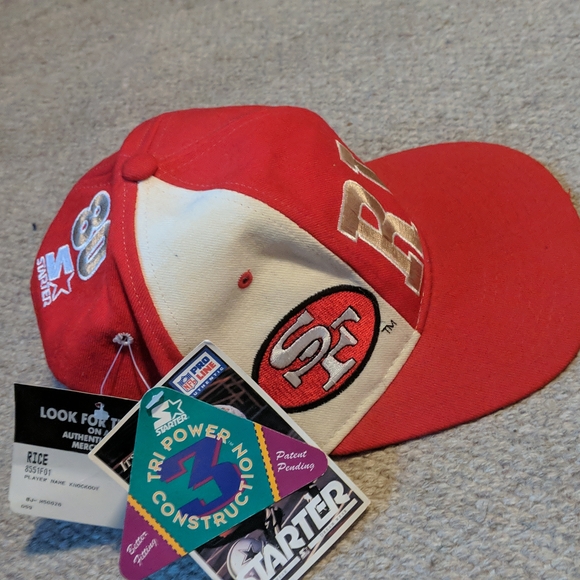 Vintage deadstock Jerry rice starter hat new with tags - Picture 3 of 4